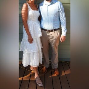 Lulus white semi-formal dress